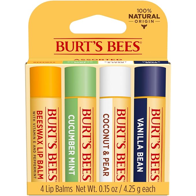 Burt's Bees 100% Natural Moisturizing Lip Balm, Cucumber Mint, Coconut & Pear - Image 10