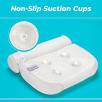 BASIC CONCEPTS Bathtub Pillow for Neck and Back Support - Image 3