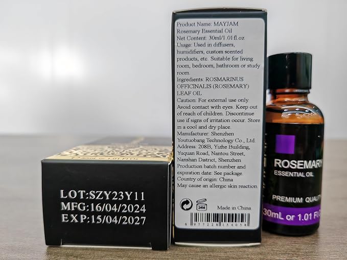 Rosemary Essential Oil 30ML/1.01FL.OZ, MAYJAM Premium Rosemary Oil Essential - Image 10