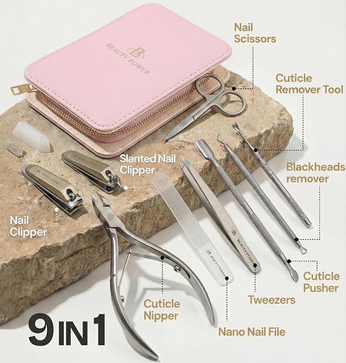 Beauty Power 9 in 1 Professional Manicure Pedicure Set - Image 2