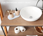 White Small Tray, 3 Pack Oval Tray - Image 3