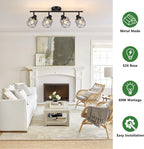 Baocuz 4-Lights Semi Flush Mount Ceiling Light, Adjustable Multi-Directional - Image 3