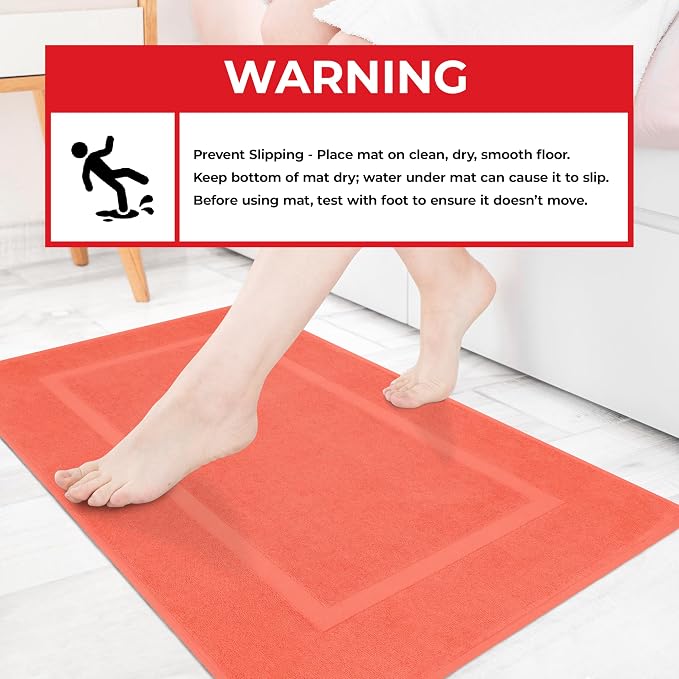 Cotton Paradise 100% Cotton Bath Mats - Image 4
