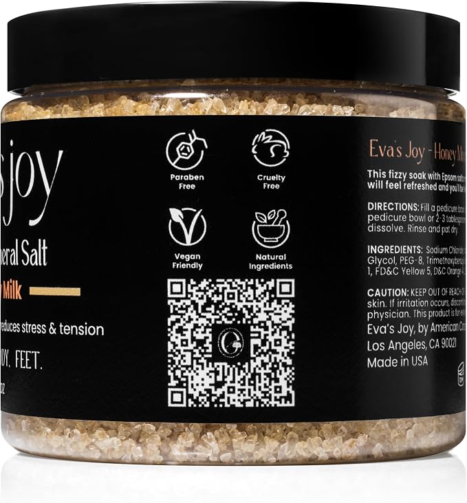 Eva's Joy Honey Milk Mineral Bath and Foot Soak, Made - Image 2