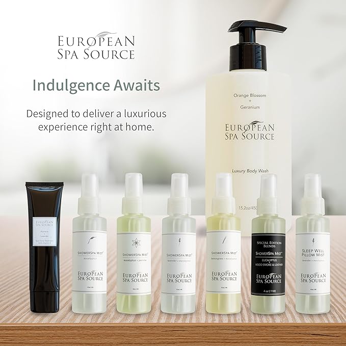 European Spa Source Jasmine + Eucalyptus ShowerSpa Mist Spray - Image 6