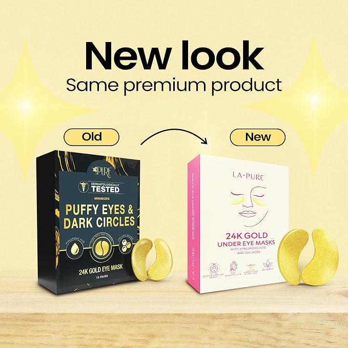 LA PURE 24k Gold Under Eye Mask - Image 2