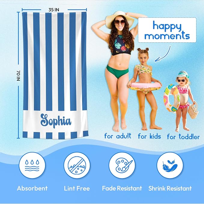 JML Personalized Beach Towel - Image 3