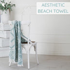 Turkish Beach Towel – 100% Cotton, Quick Dry, Lightweight, Oversized Beach Towel - Image 8