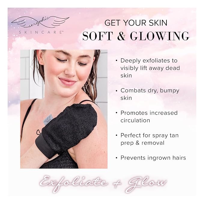 Seraphic Skincare Premium Exfoliating Mitt - Image 5