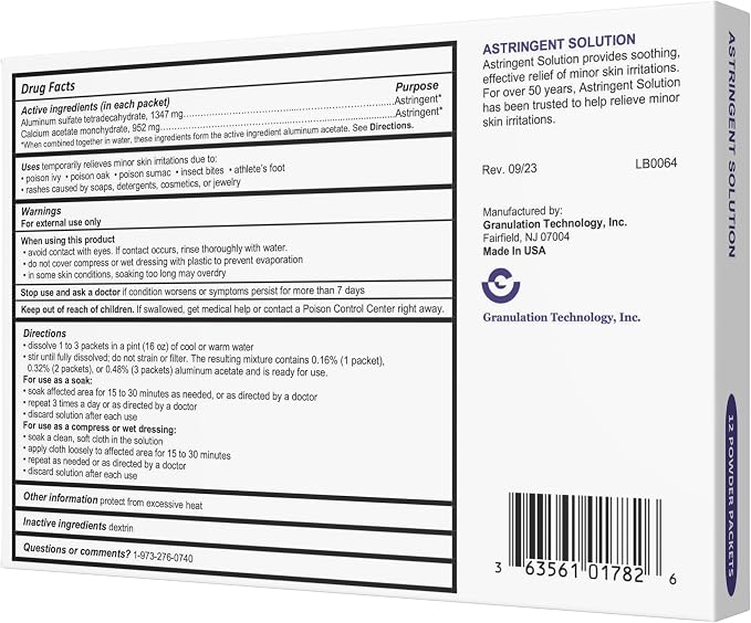Generic Astringent Solution Medicated Soak Rash Relief - Image 4