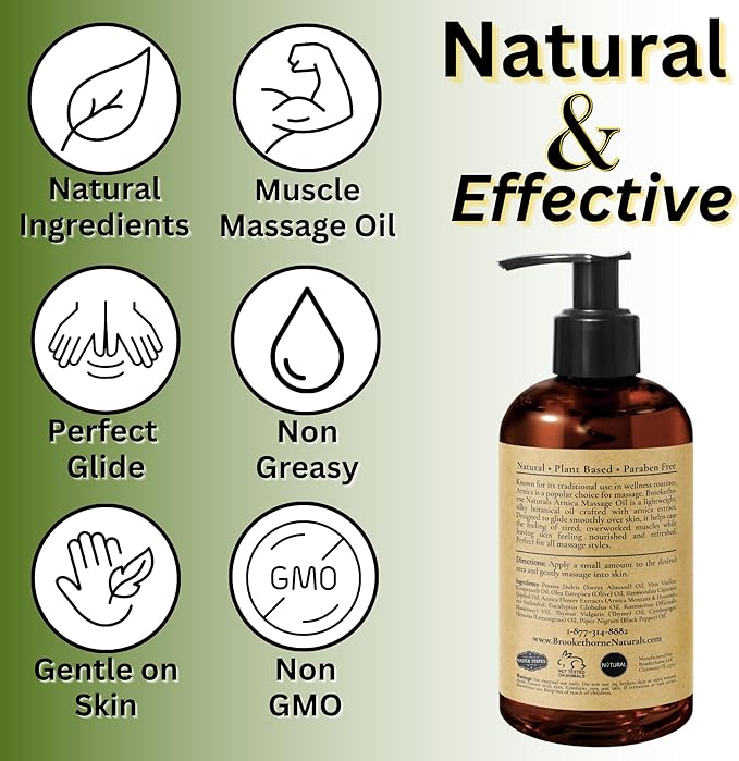 Brookethorne Naturals Arnica Massage Oil - Image 4