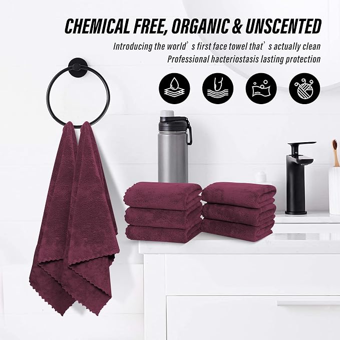 MOONQUEEN 6 Pack Premium Hand Towels - Image 6