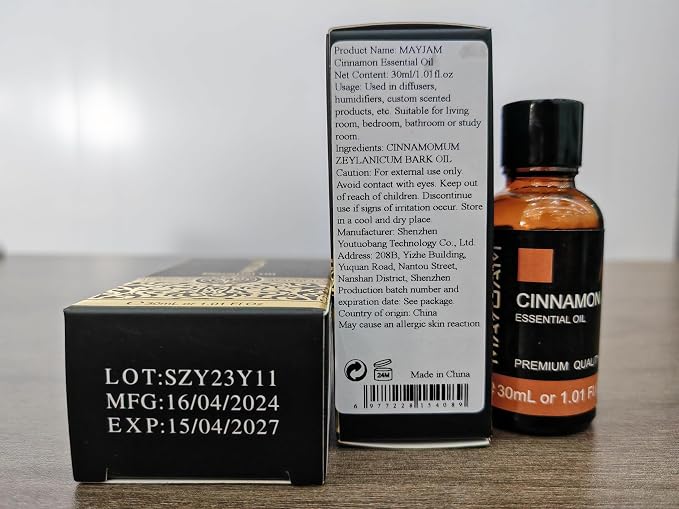 Cinnamon Essential Oil 30ml/1.01fl.oz, MAYJAM Premium Cinnamon Oils - Image 9