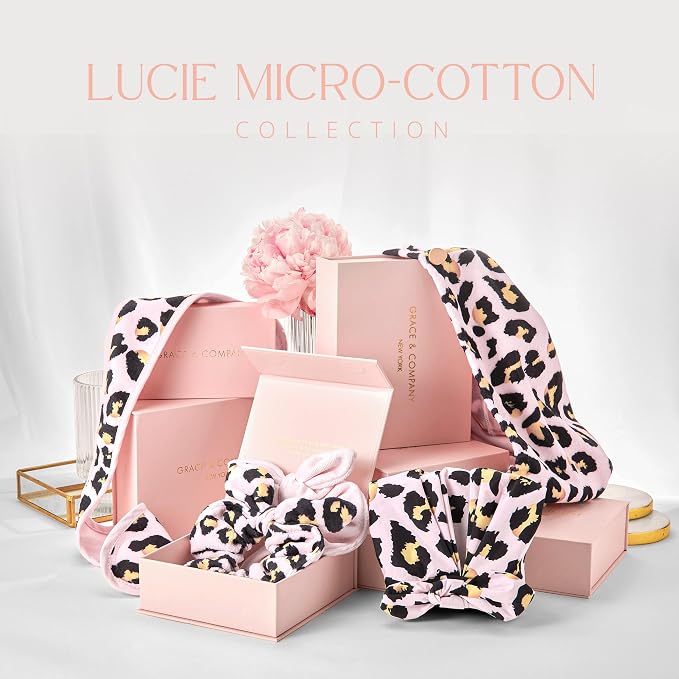 GRACE & COMPANY Luxe Micro-Cotton Hair Towel Wrap - Image 6