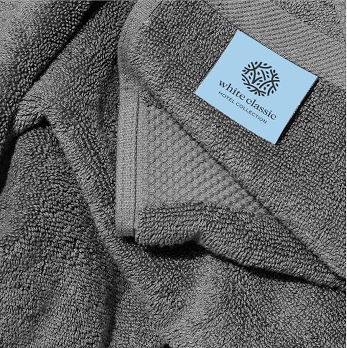 White Classic Luxury Bath Towels Extra Large - Image 6
