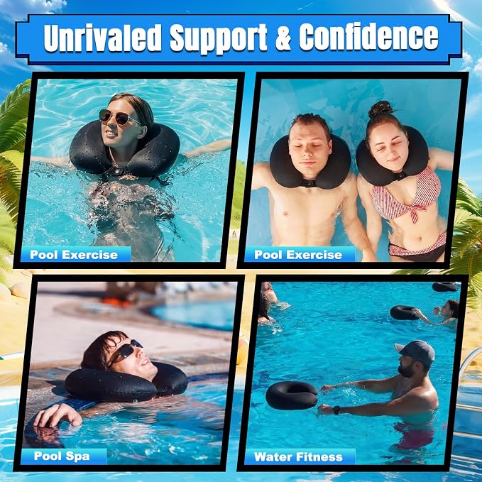 Sieral 2 Pack Neoprene Swim Collar Float, 14.2 x 10.2 x 3.5 Inch Non-Inflatable - Image 7