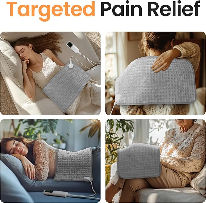 Heating Pad for Back, Shoulders & Period Cramps, 9 Heat Settings, Auto Shut-Off - Image 2