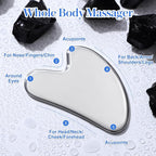 rosenice Gua Sha Facial Tools Guasha Tool Gua Sha Jade Stone - Image 2