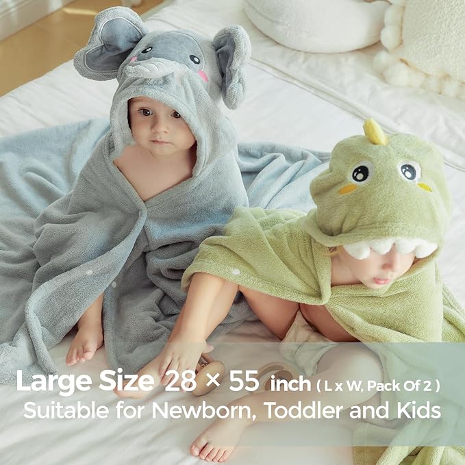 Momcozy Baby Bath Towels with Visualize Health Label - Image 6