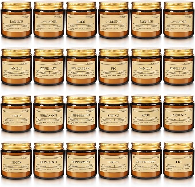 24-Pack 3.05oz Scented Candle Gift Sets - Image 3