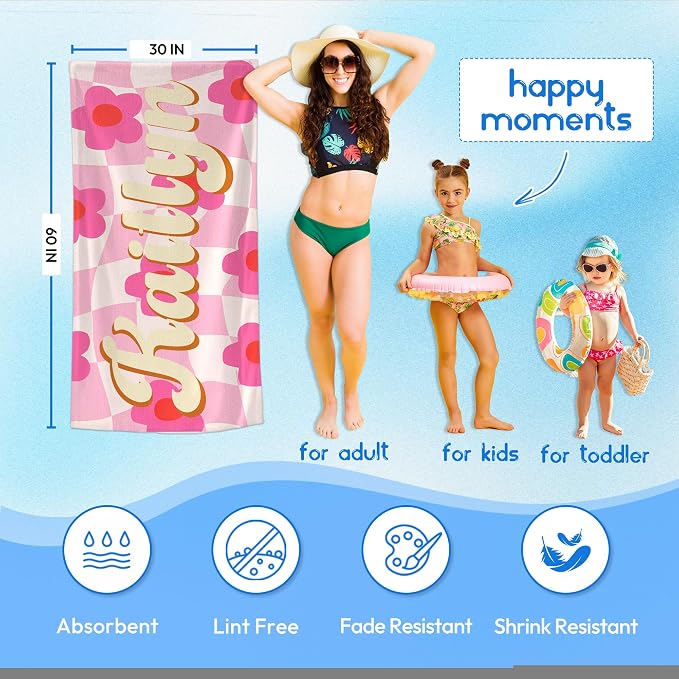 JML Personalized Beach Towel - Image 3
