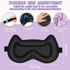 Kids Sleep Mask Eye Mask: 3D Contoured Cup Sleeping Masks, Blindfold - Image 3