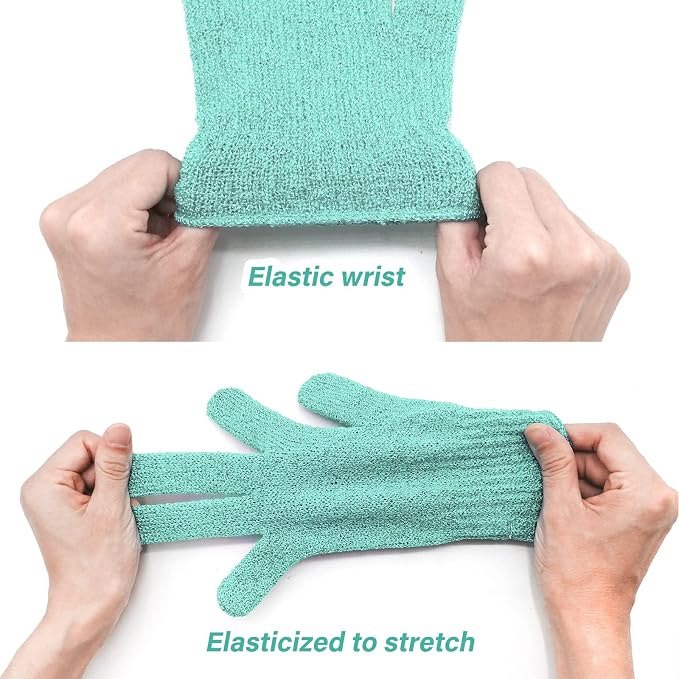 MIG4U Shower Exfoliating Scrub Gloves, Bathing Gloves Body Wash Dead Skin - Image 4