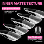 UNA GELLA Long Stiletto Gel Nail Tips: 216pcs Halloween Stiletto Almond Fake - Image 7