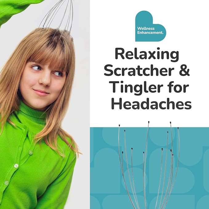 BioSwiss Scalp Massager, Handheld Head and Temple Massage Tool - Image 4