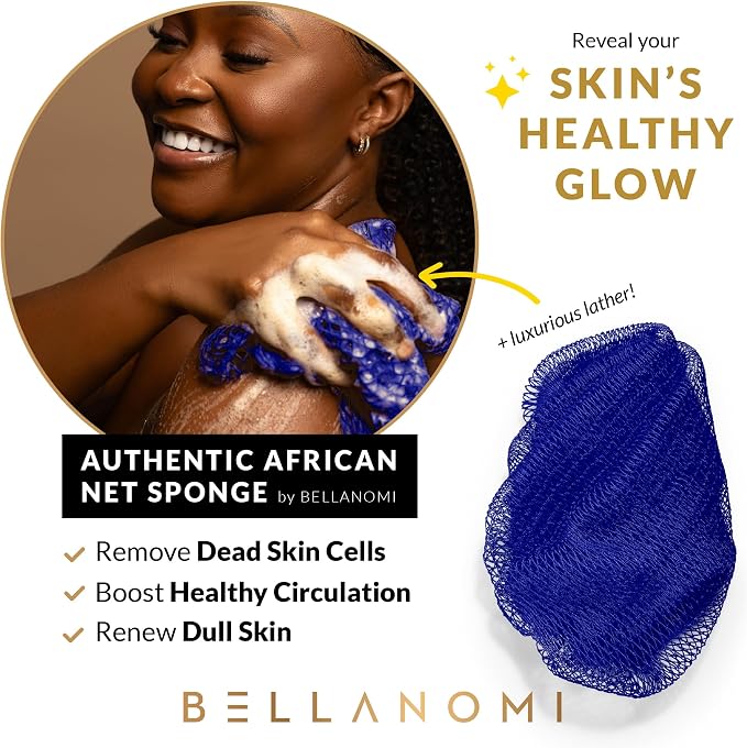 Bellanomi African Exfoliating Net Sponge Authentic Ethically Sourced from - Image 5