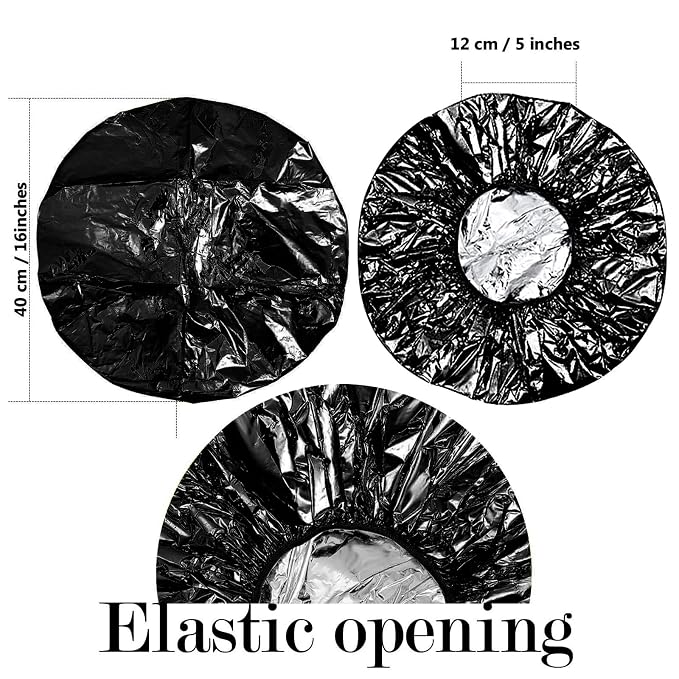 12 Pieces Deep Conditioning Caps Aluminum Foil Reusable Hair Processing Hair - Image 7