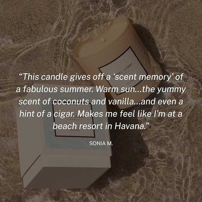 Hotel Lobby Island Candle – Luxury Hand-Poured 9.75oz 100% Soy Wax - Image 5
