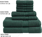 Madison Park 800GSM Bathroom Towel Set of 8 100% Cotton Bath Towel Set - Image 4