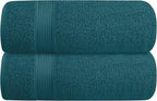 Belizzi Home Cotton 2 Pack Oversized Bath Towel Set 28x55 inches, Large Bath by Unknown