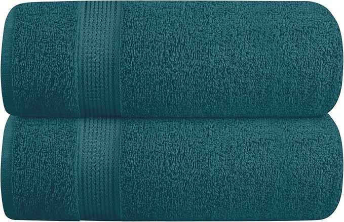 Belizzi Home Cotton 2 Pack Oversized Bath Towel Set 28x55 inches, Large Bath by Unknown