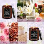 Scented Candles for Home Scented Aromatherapy Candles, 4 Pack 28 Oz Soy Wax - Image 3