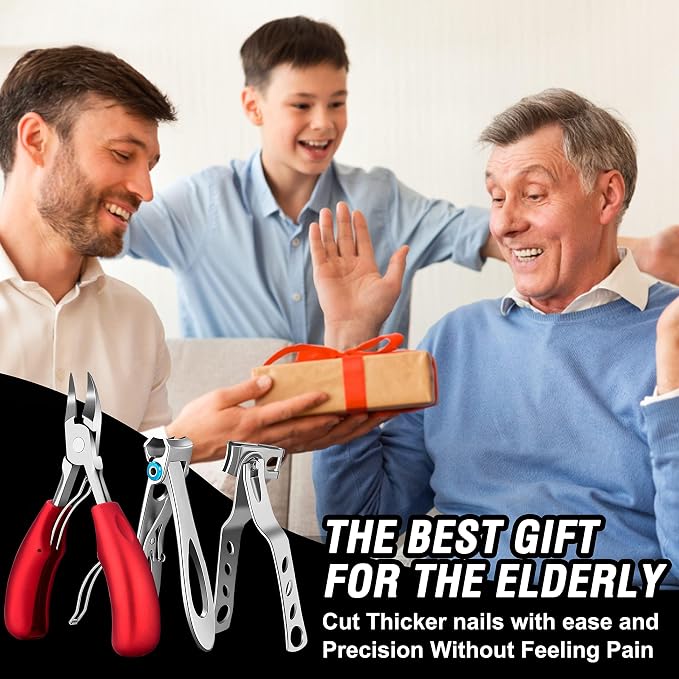 Podiatrist Toenail Clippers for Seniors Thick Toenails, Professional Pedicure - Image 7