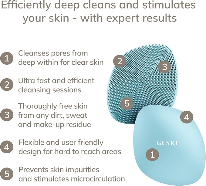 GESKE SmartAppGuided™ Facial Brush | 4 in 1 | Professional Facial Cleansing - Image 2