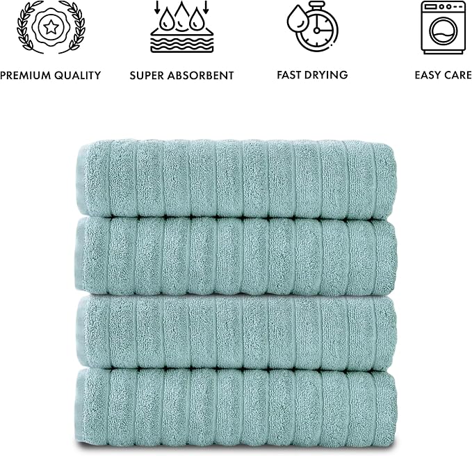 Classic Turkish Towels CTT Premium 4 Pack Bath Towels Set, Made - Image 4