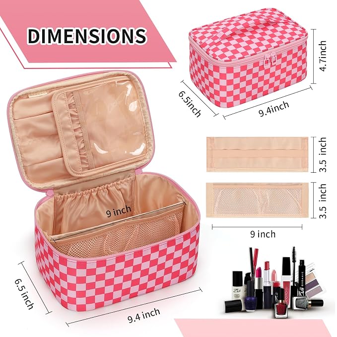 OCHEAL Makeup Bag Portable Cosmetic Bag - Image 4
