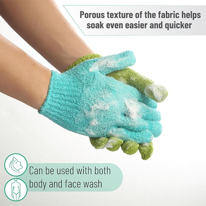 Slick Exfoliating Gloves - Image 3