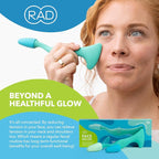 RAD 2-in-1 Face Roller – Textured and Smooth Silicone Roller Head Options - Image 5