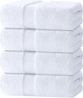 White Classic Luxury Bath Towels Set of 4 Large by WhiteClassic