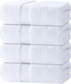 White Classic Luxury Bath Towels Set of 4 Large by WhiteClassic