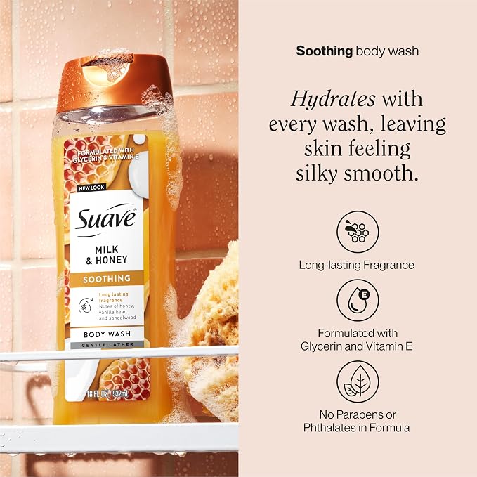 Suave Moisturizing Body Wash, - Image 2