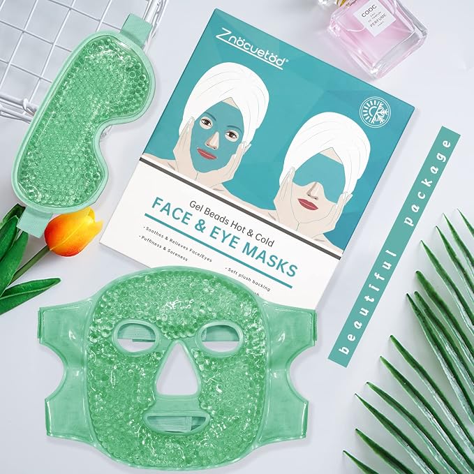 ZNÖCUETÖD Cooling Ice Face Eye Mask - Image 2