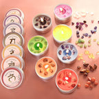 Inspireyes Chakra Candles Set of 7, Meditation Crystal Scented Candles Gift Set by Inspireyes