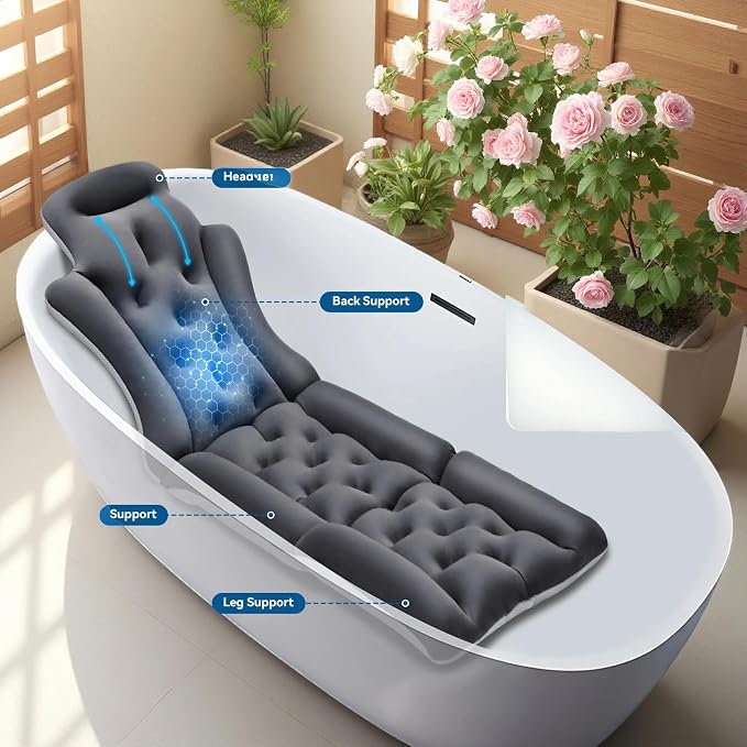 Full Body Bath Pillow for Bathtub, Thick & Luxury Bathtub Cushion - Image 3