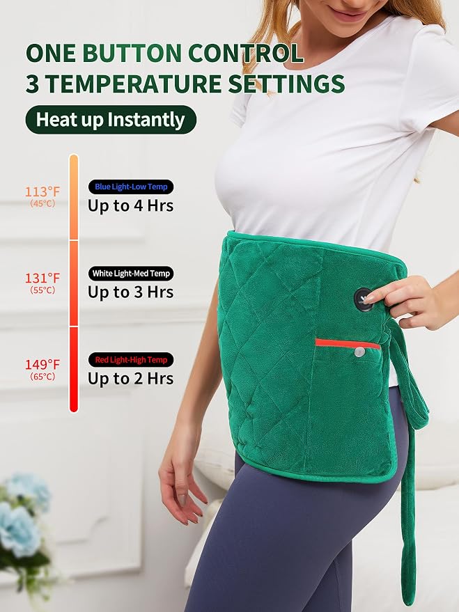 Vofuoti Portable Heating Pad, Cordless Weighted Heating Pads - Image 6