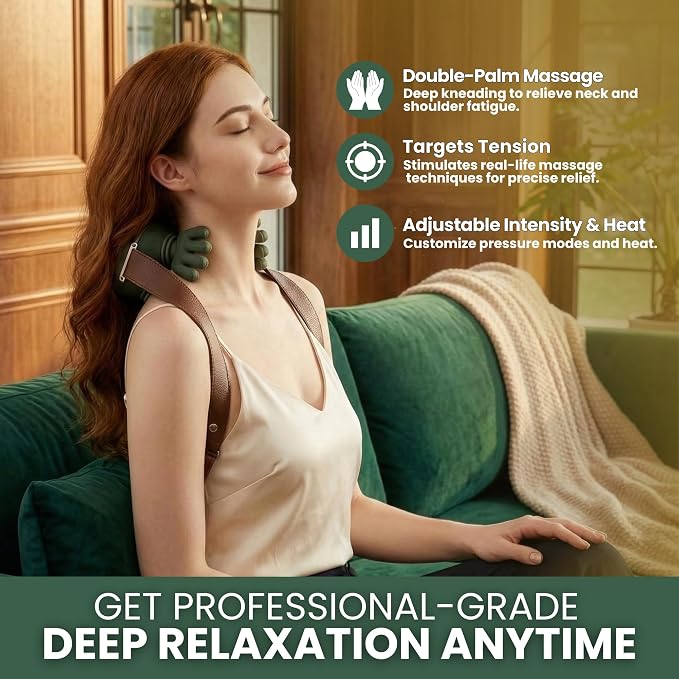 Neck and Back Massager with Heat - Image 4